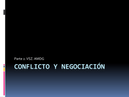 Conflicto y Negociación