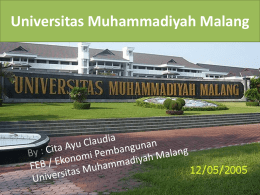 PPT Universitas Muhammadiyah Malang