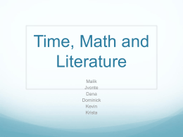 Time, Math and Literature