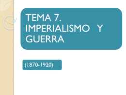 Imperialismo y guerra 1870-1920