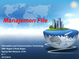 Presentasi Manajemen File 2013-2014