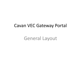 Cavan VEC Gateway Portal - Cavan and Monaghan Education