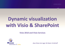 Dynamic visualization with Visio & SharePoint