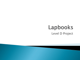 Lapbooks: Directions
