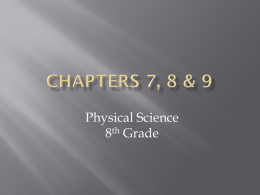 Chapters 7 & 8 - Edinger Science
