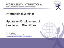 Patrick Maher - Workability International