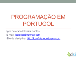 Programação em portugol