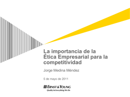 La importancia de la Ética Empresarial para la competitividad