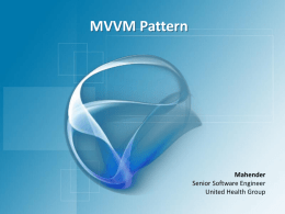 MVVM Pattern - WordPress.com