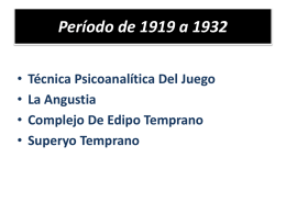 Período de 1919 a 1932 - TEORIAS PSICOLOGICAS II