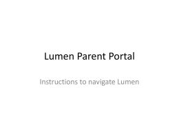 Lumen Parent Portal powerpoint - Everton R