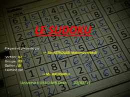 LE SUDOKU - reussirlem1info