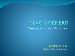 SEXO Y GENERO - WordPress.com