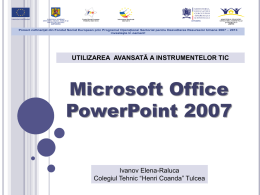 II.3. Ms PowerPoint (Elena Ivanov) - ticavansat