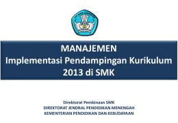Implementasi Pendampingan Kurikulum SMK