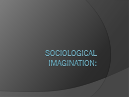 Sociological Imagination: