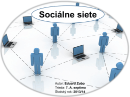 Sociálne siete