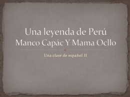 Una Leyenda de Peru by Yevonne Holland Arendt