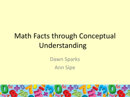 Building Math Fluency through Conceptual Understanding
