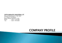 company detail - PT. Catur Swimming Pool
