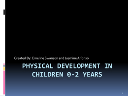 Physical Development in Children 0