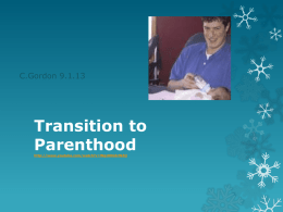Transition to parenthood 9.1.13