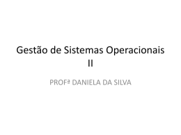 Gestão de Sistemas Operacionais II