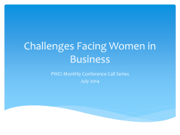 Challenges Facing Women in Business