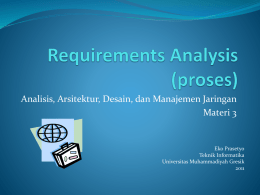 MJK2011 – AADM -3- Requirement Analysis (proses)