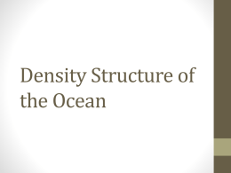 Density Structure of the Ocean