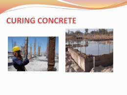 CURING OF CONCRETE