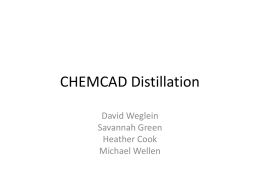 CHEMCAD Distillation