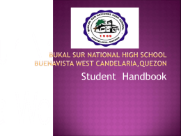 Bukal Sur National High School Buenavista West