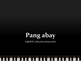 Pang abay - WordPress.com