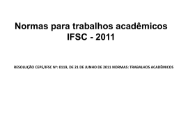 normas trabalhos acadêmicos IFSC