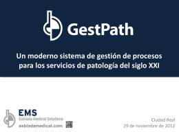 15:30 GestPath - Comunidad Virtual de Anatomía Patológica