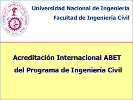Competencias - Acreditación Internacional ABET de la Facultad de