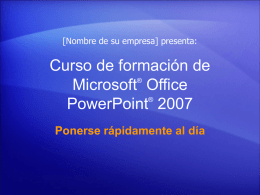 Curso de formación de Microsoft Power Point