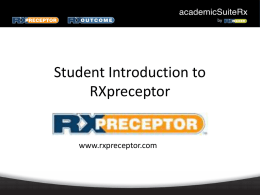 RX Preceptor Student Introduction