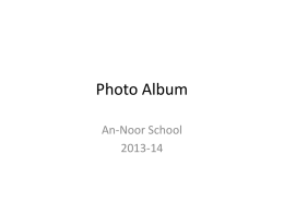 Photo Album - An Noor Quran Academy