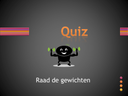 Quiz referentiematen gewicht
