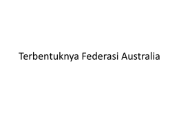 Terbentuknya Federasi Australia