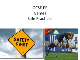 GCSE PE Games Safe Practices