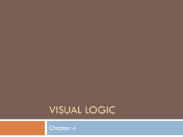 Visual Logic Chapter 4