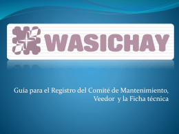 01 Guía WASICHAY - Registro Ficha Técnica