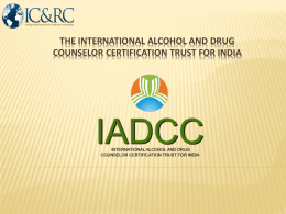 Introduction to IADCCB and ICAARP