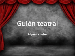 Guión teatral - Agustin Silva