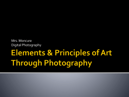 Elements & Principles of Art Through Photography