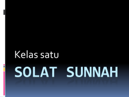 Solat Sunnah - WordPress.com