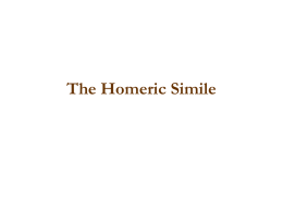 The Homeric Simile